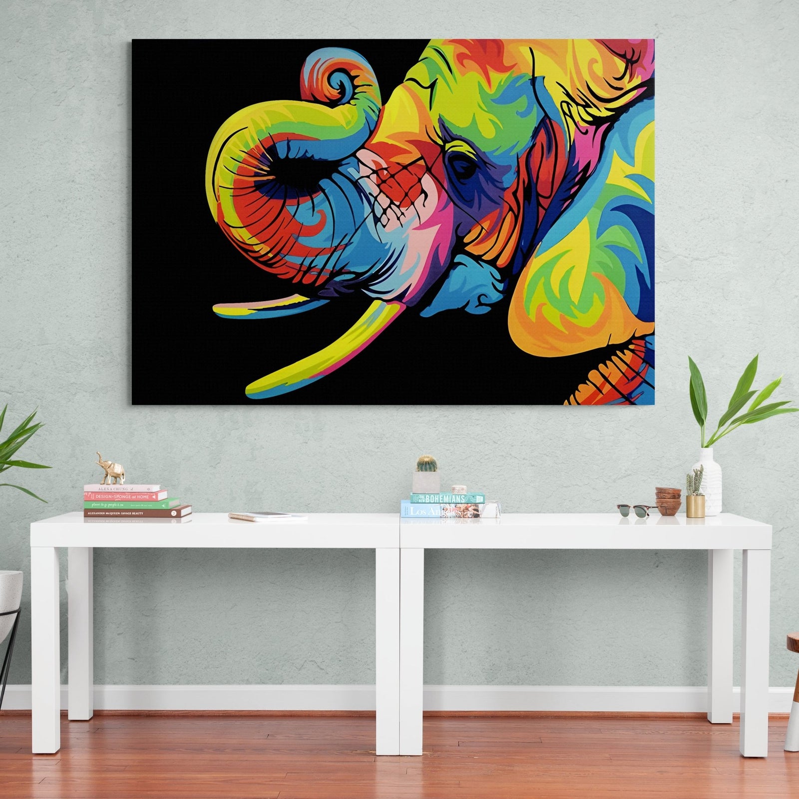 Tableau Éléphant Pop Art - The Art Avenue