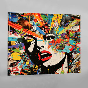 Tableau Femme Collage Pop Art - The Art Avenue