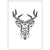 Tableau Géométrique Cerf - The Art Avenue
