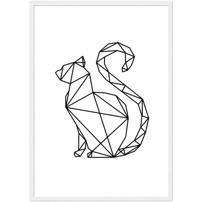 Tableau Géométrique Chat - The Art Avenue