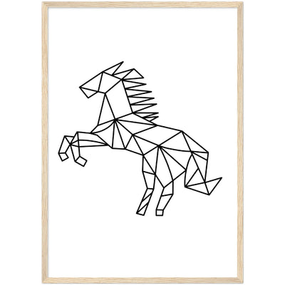 Tableau Géométrique Cheval - The Art Avenue