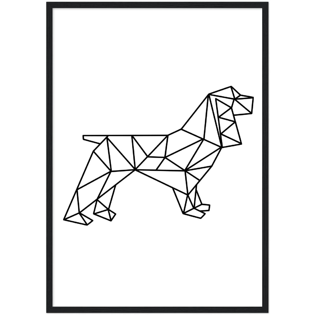 Tableau Géométrique Chien - The Art Avenue