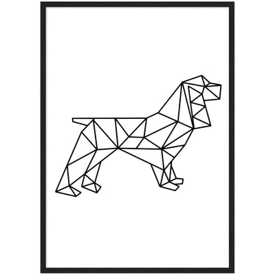 Tableau Géométrique Chien - The Art Avenue