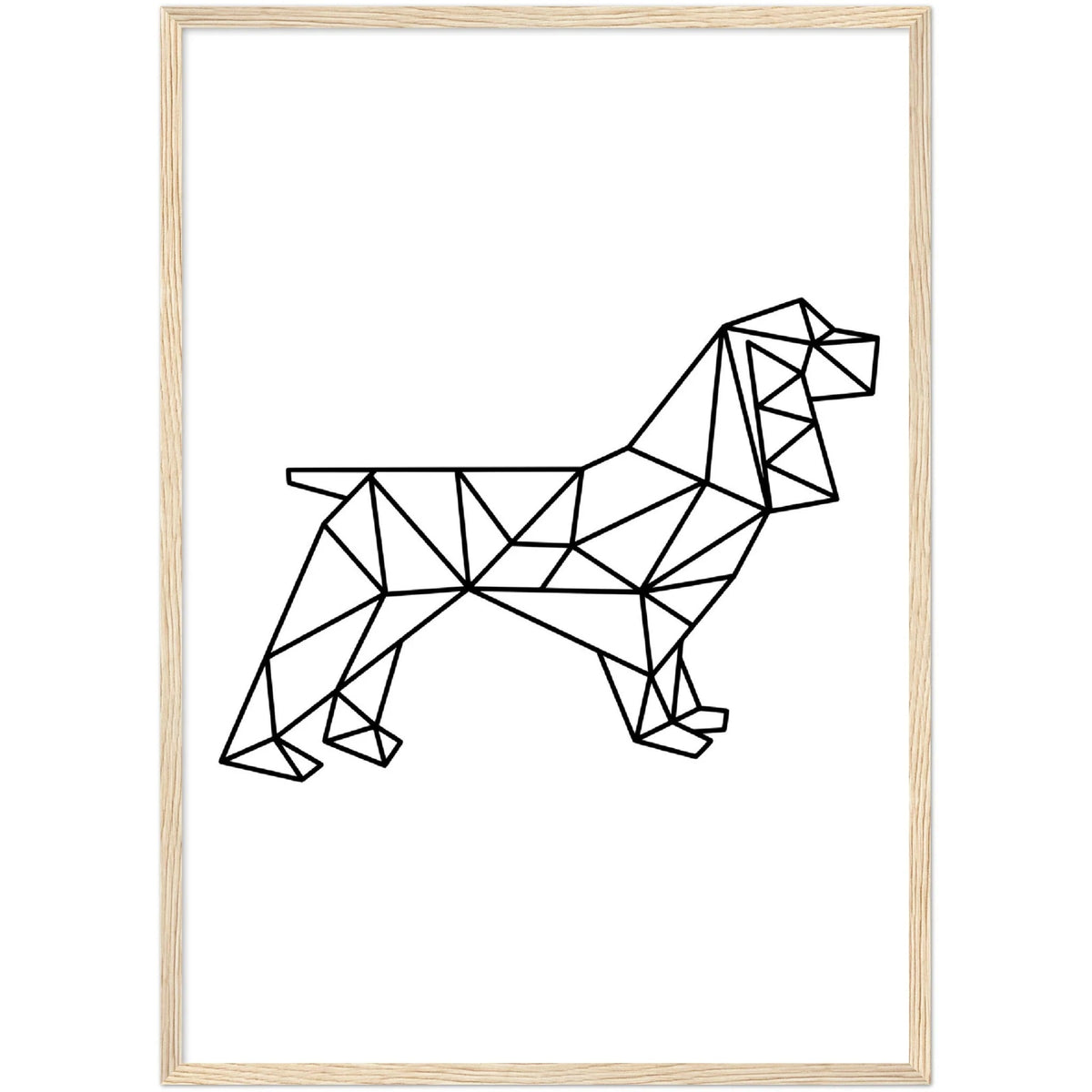 Tableau Géométrique Chien - The Art Avenue
