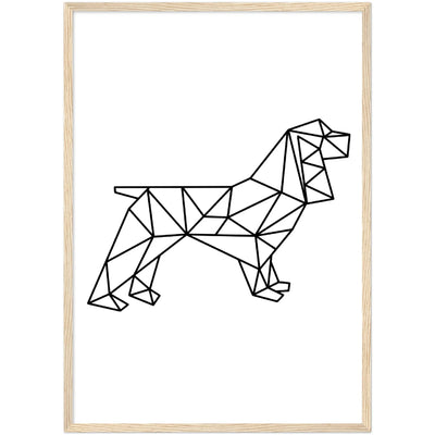 Tableau Géométrique Chien - The Art Avenue
