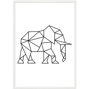 Tableau Géométrique Elephant - The Art Avenue