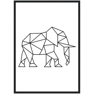 Tableau Géométrique Elephant - The Art Avenue