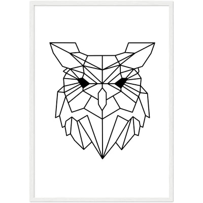 Tableau Géométrique Hibou - The Art Avenue