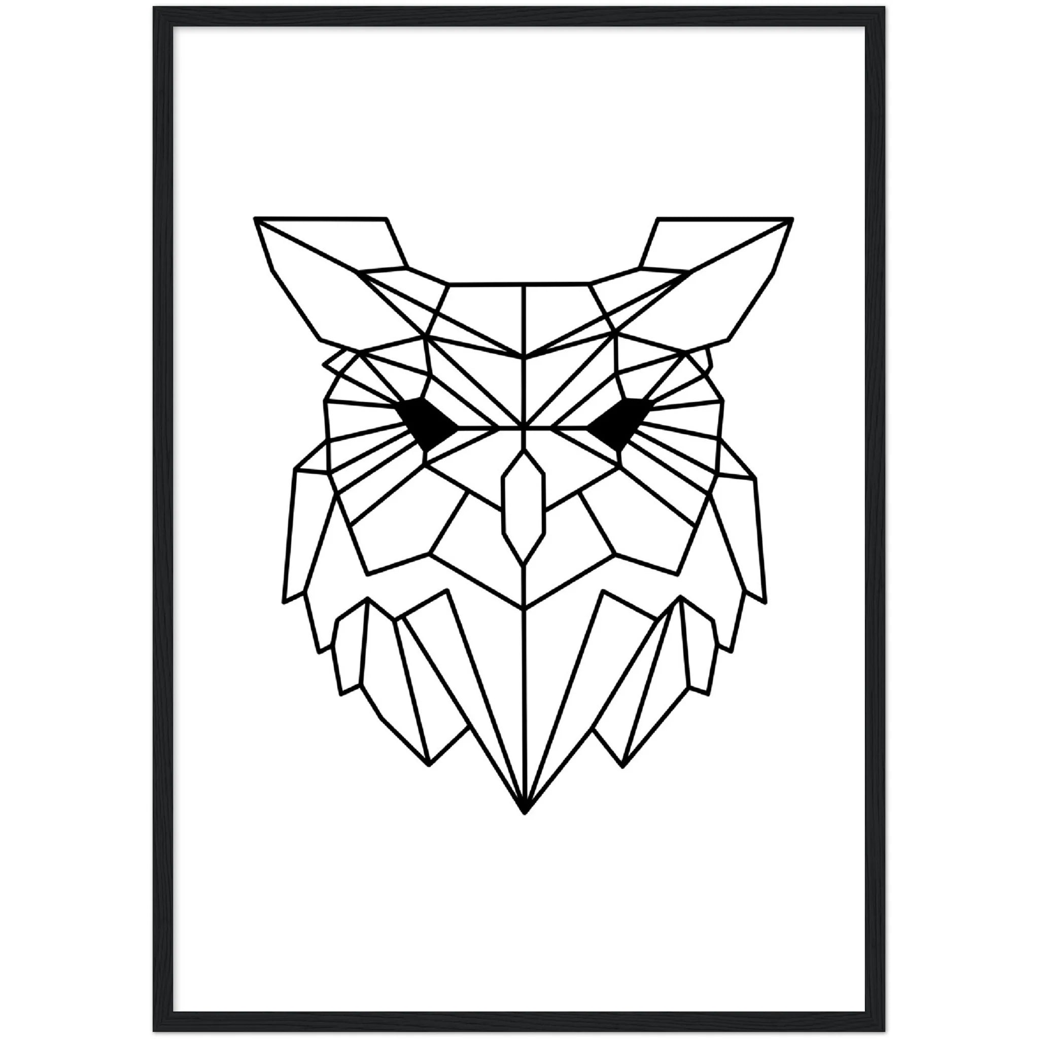 Tableau Géométrique Hibou - The Art Avenue