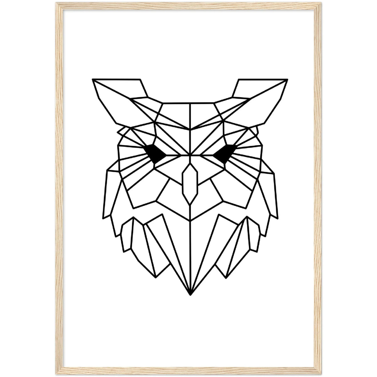 Tableau Géométrique Hibou - The Art Avenue