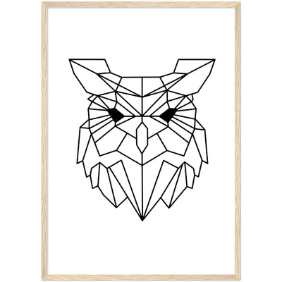 Tableau Géométrique Hibou - The Art Avenue