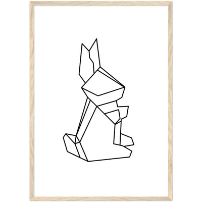 Tableau Géométrique Lapin - The Art Avenue