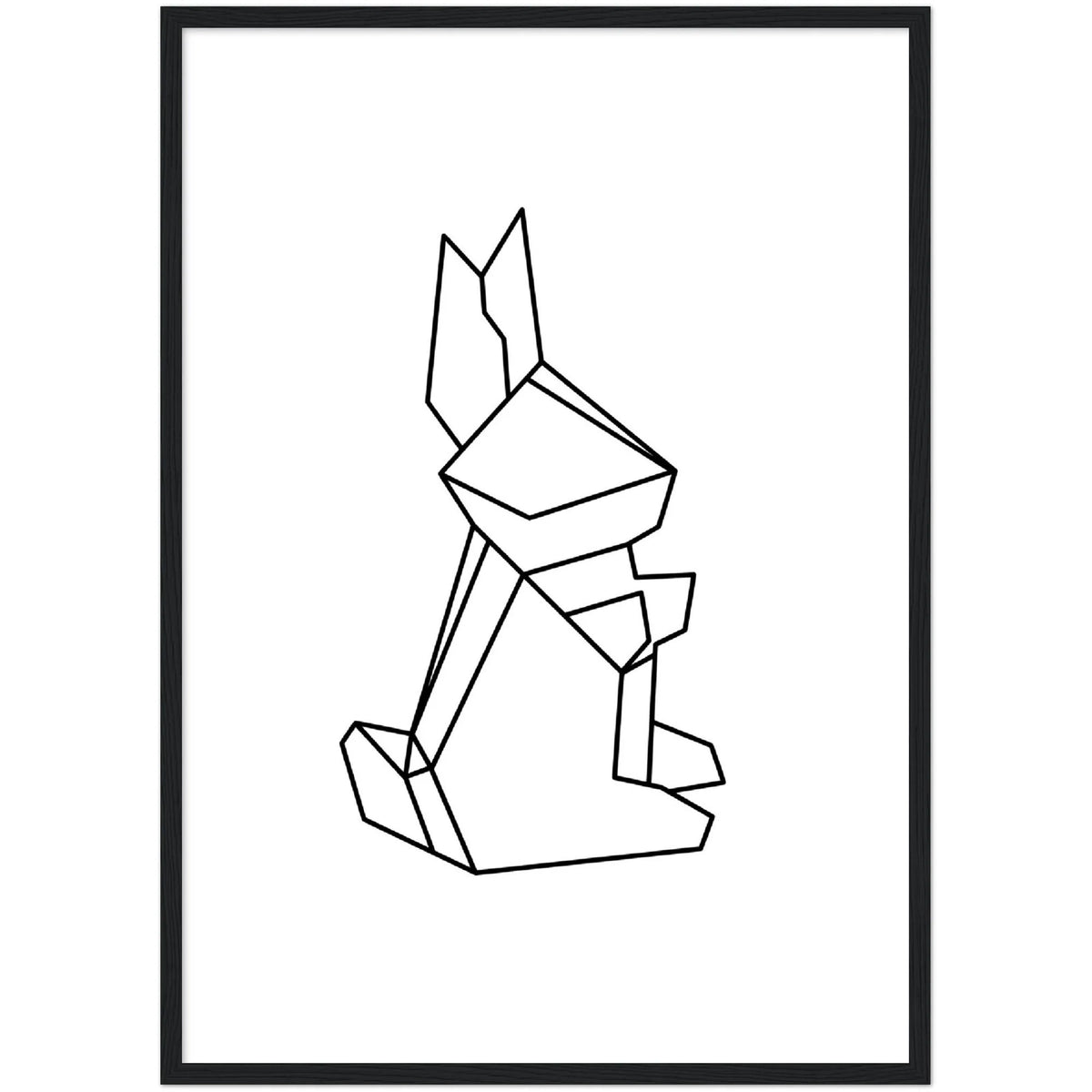 Tableau Géométrique Lapin - The Art Avenue