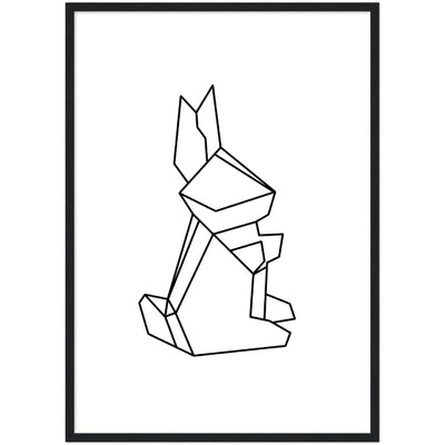 Tableau Géométrique Lapin - The Art Avenue
