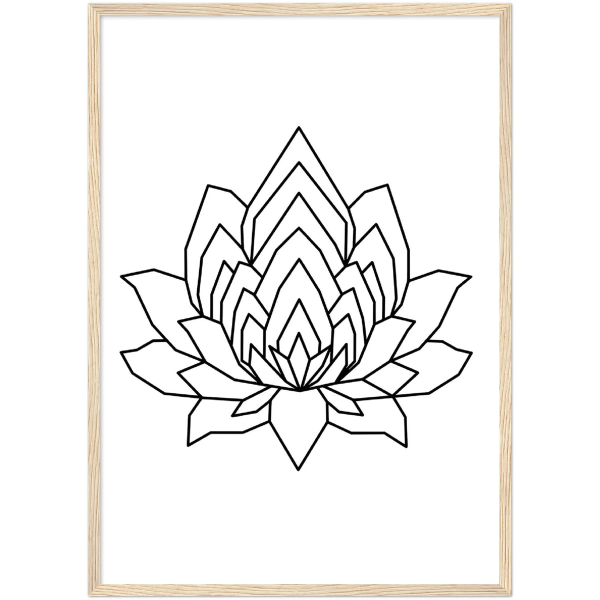 Tableau Géométrique Lotus - The Art Avenue