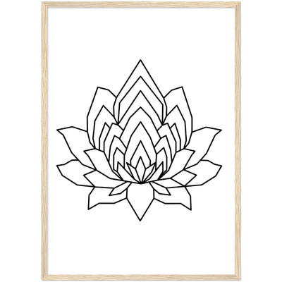 Tableau Géométrique Lotus - The Art Avenue