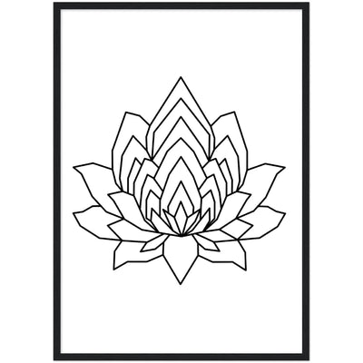 Tableau Géométrique Lotus - The Art Avenue