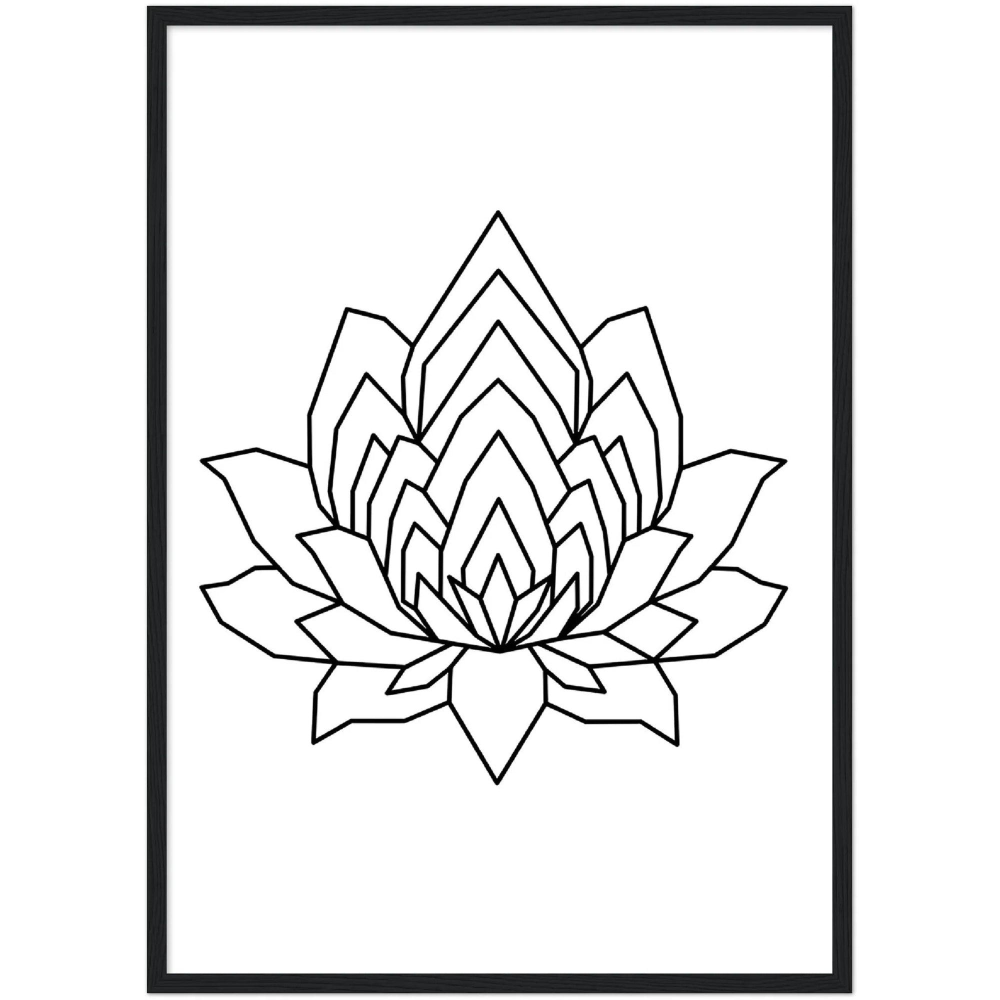 Tableau Géométrique Lotus - The Art Avenue