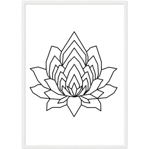 Tableau Géométrique Lotus - The Art Avenue