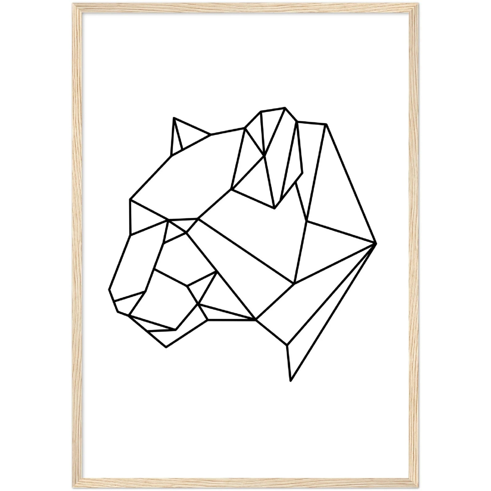 Tableau Géométrique Panthère - The Art Avenue