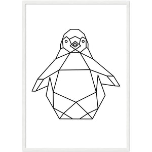 Tableau Géométrique Pingouin - The Art Avenue