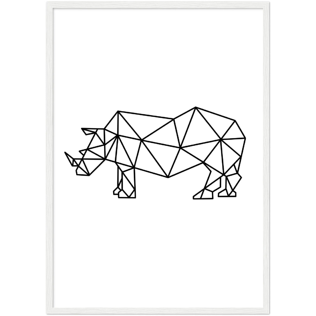 Tableau Géométrique Rhinocéros - The Art Avenue