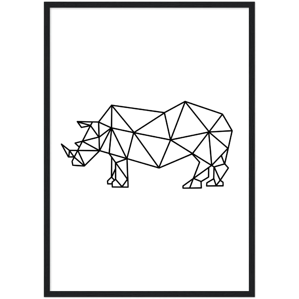 Tableau Géométrique Rhinocéros - The Art Avenue