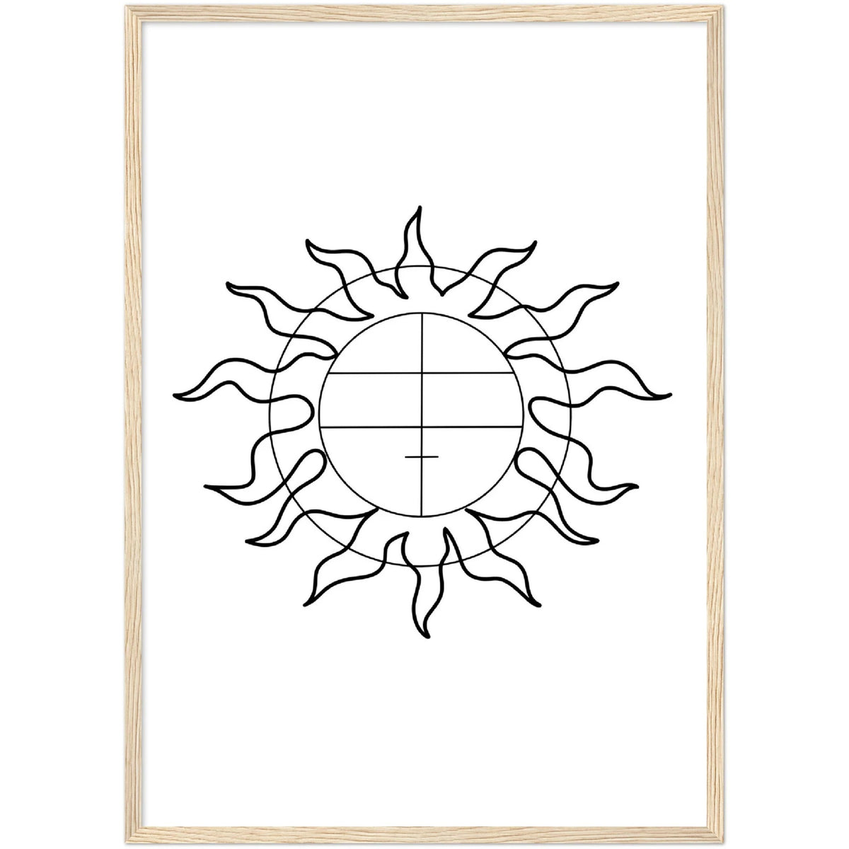 Tableau Géométrique Soleil - The Art Avenue