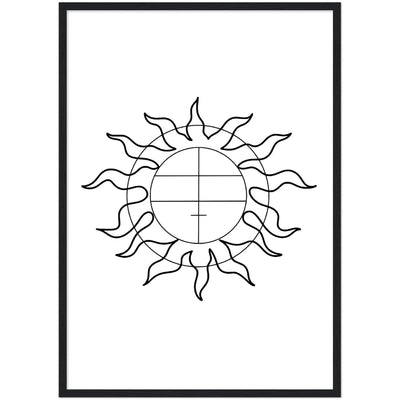 Tableau Géométrique Soleil - The Art Avenue