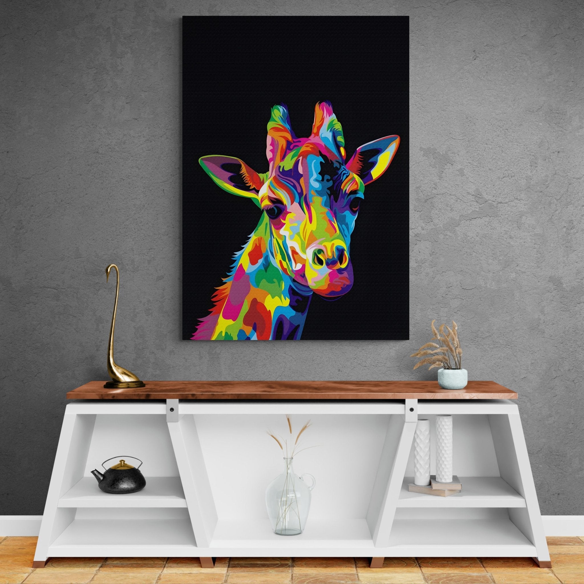 ▷ Tableau Girafe Pop Art