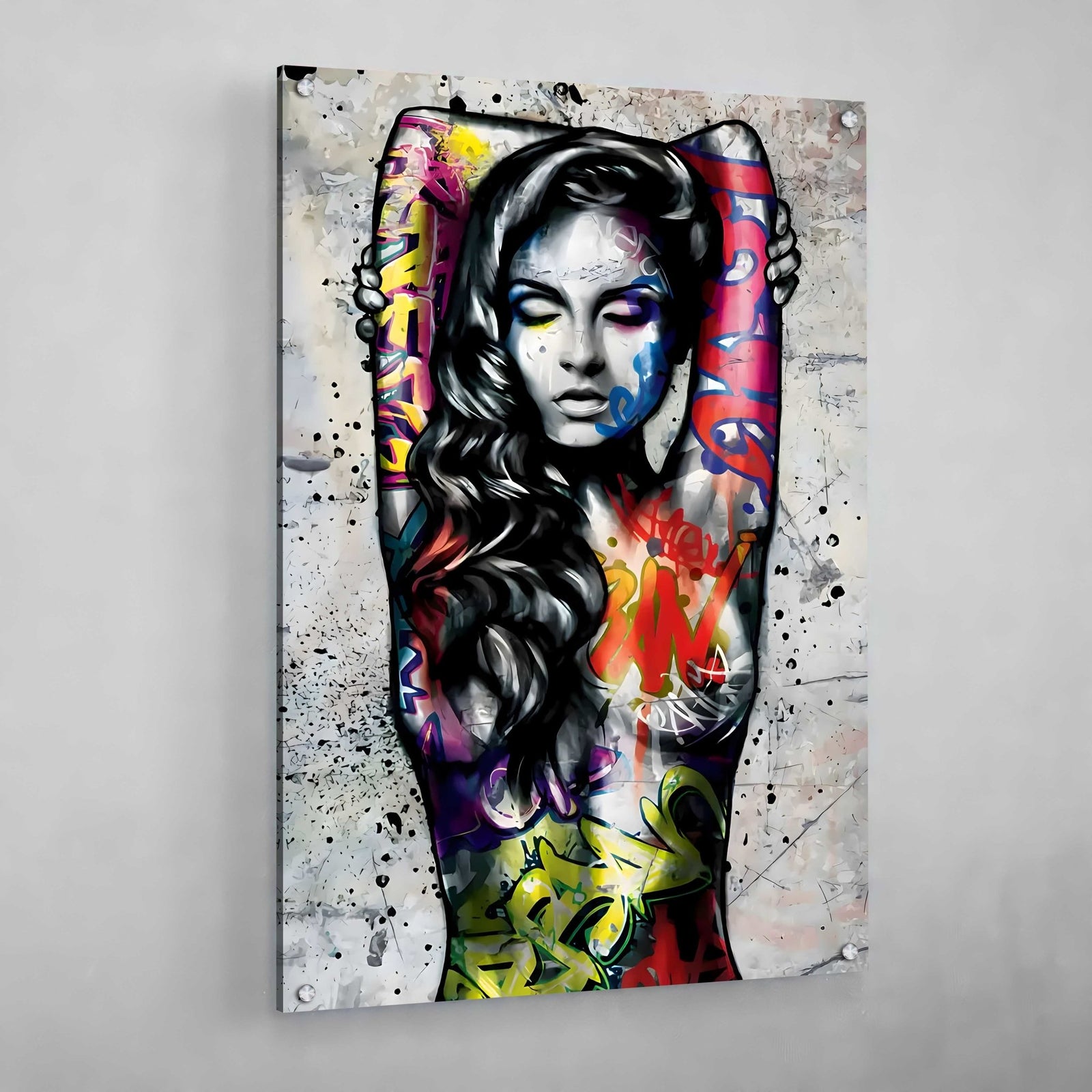 Tableau Graffiti Corps De Femme - The Art Avenue