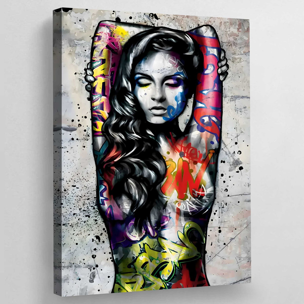 Tableau Graffiti Corps De Femme - The Art Avenue