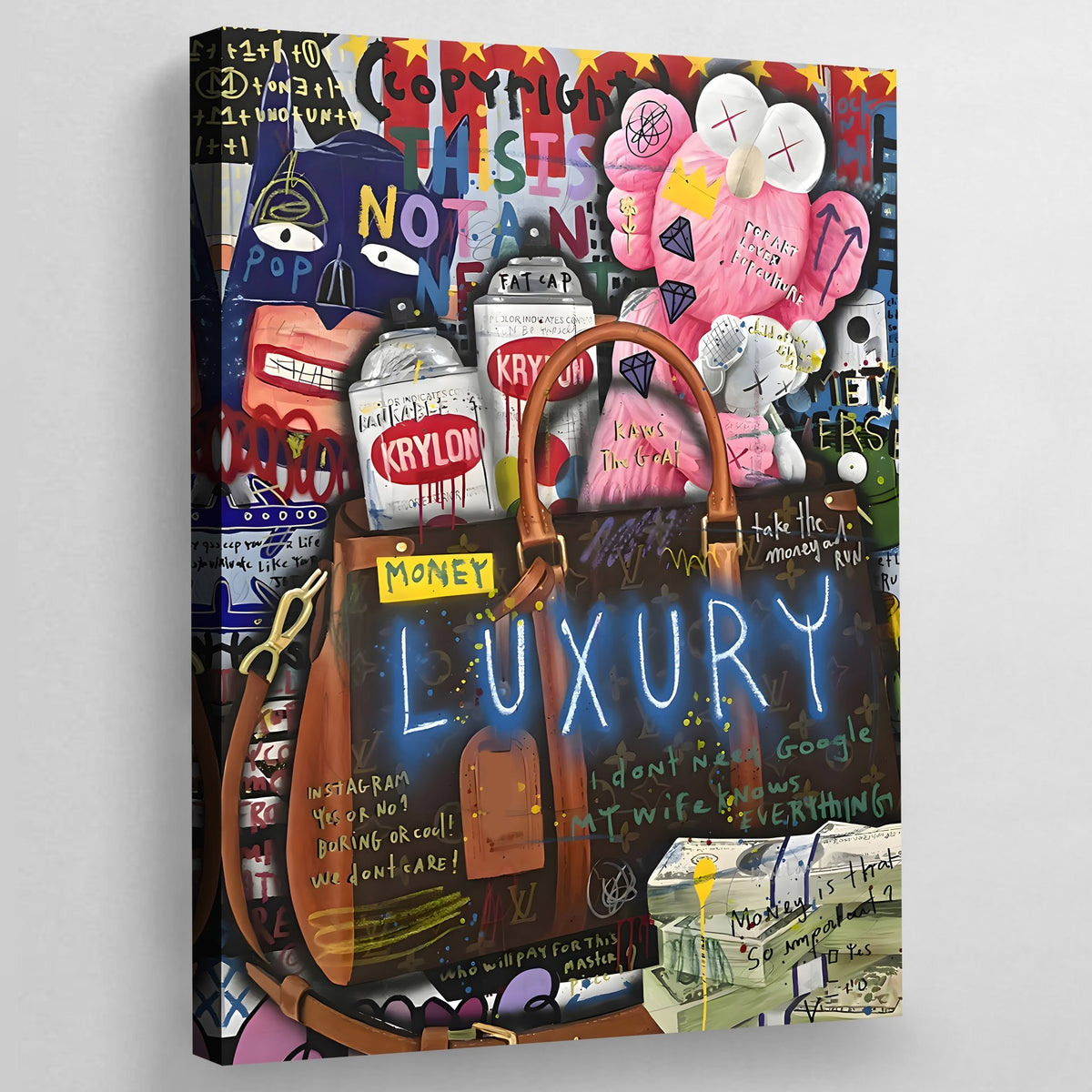 Tableau Graffiti Kaws - The Art Avenue