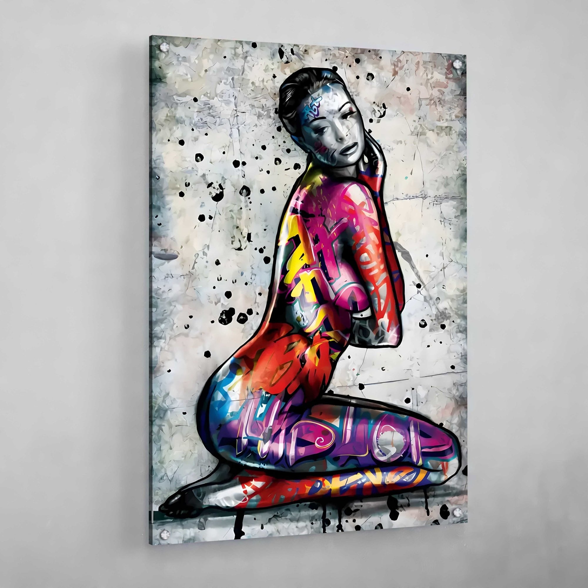 Tableau Graffitis Corps De Femme - The Art Avenue