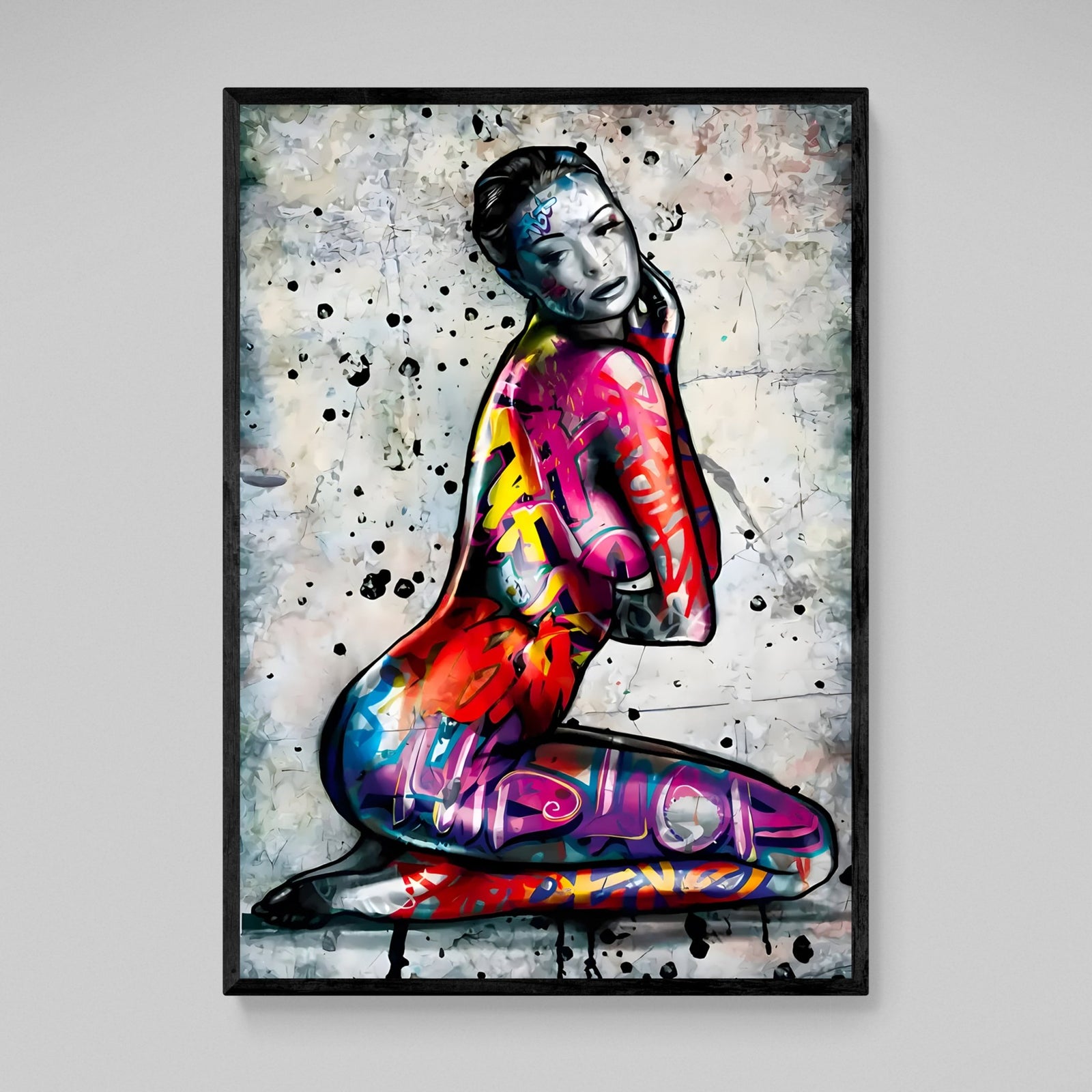 Tableau Graffitis Corps De Femme - The Art Avenue