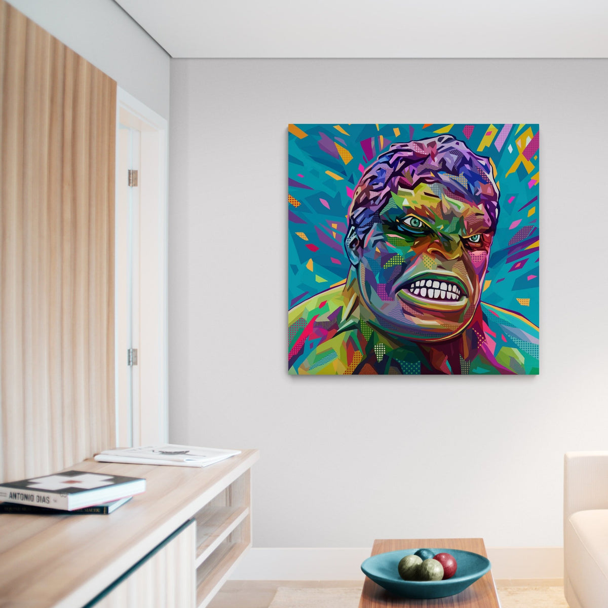 Tableau Hulk Pop Art - The Art Avenue