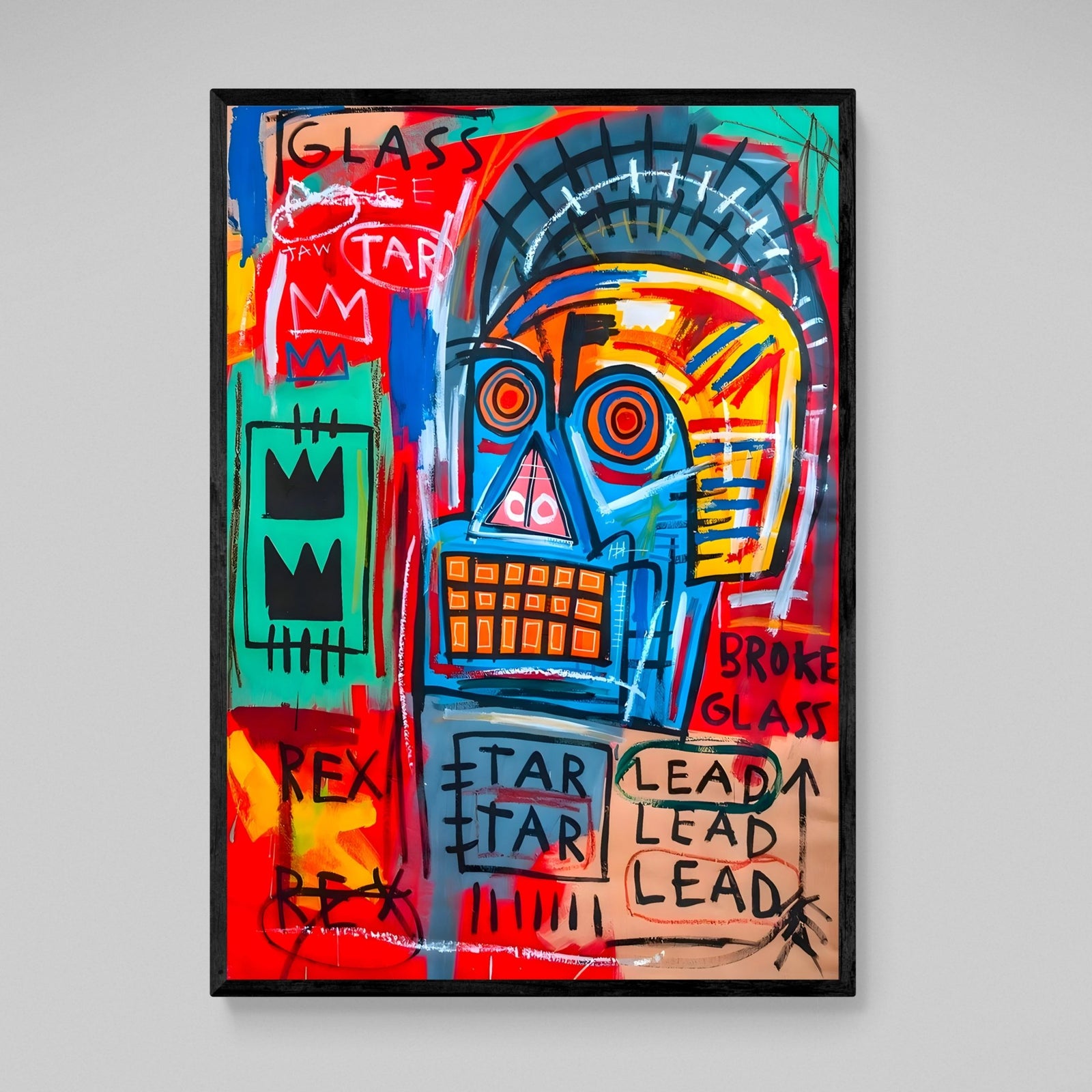 Tableau Jean Michel Basquiat Africain - The Art Avenue