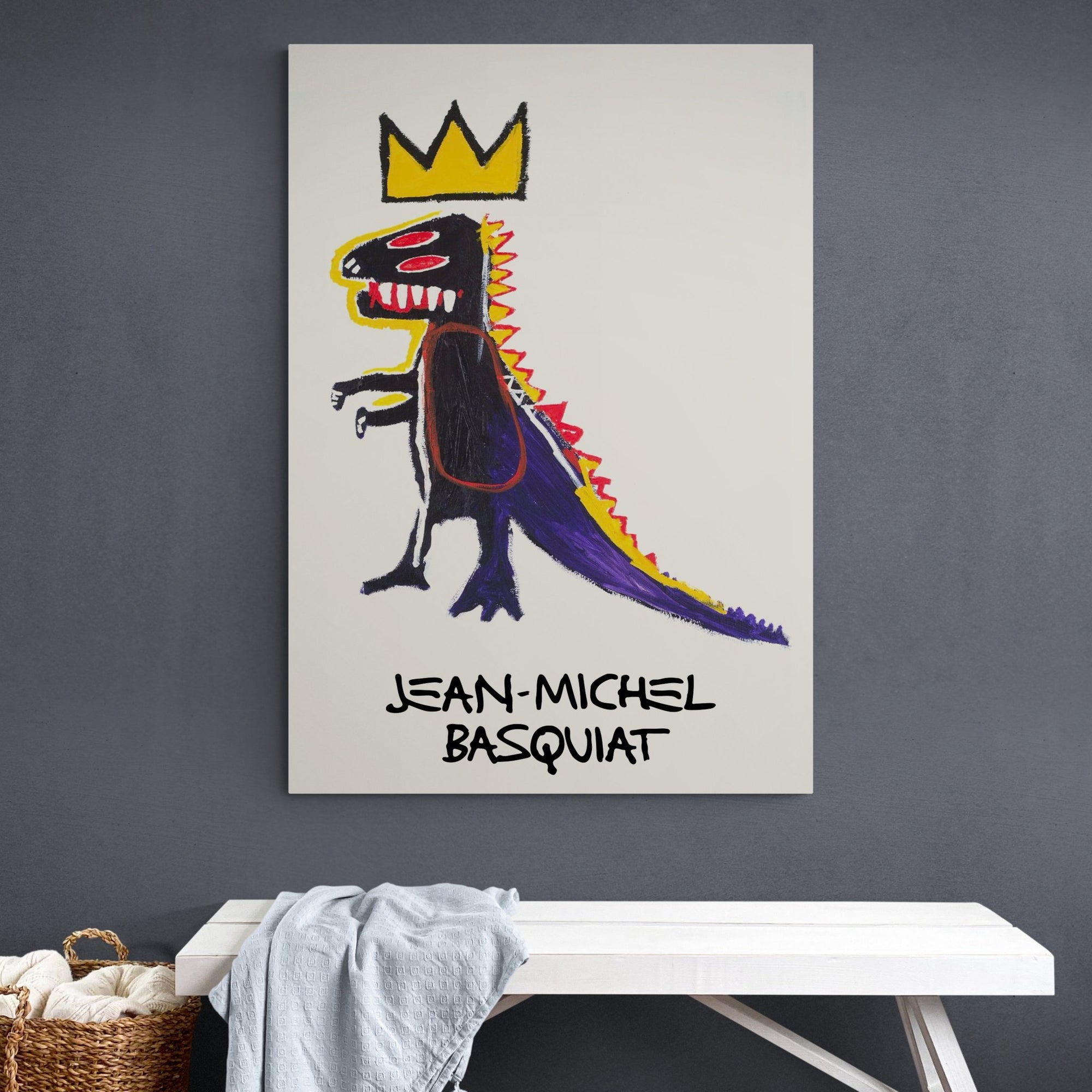 Tableau Jean Michel Basquiat Dinosaure - The Art Avenue