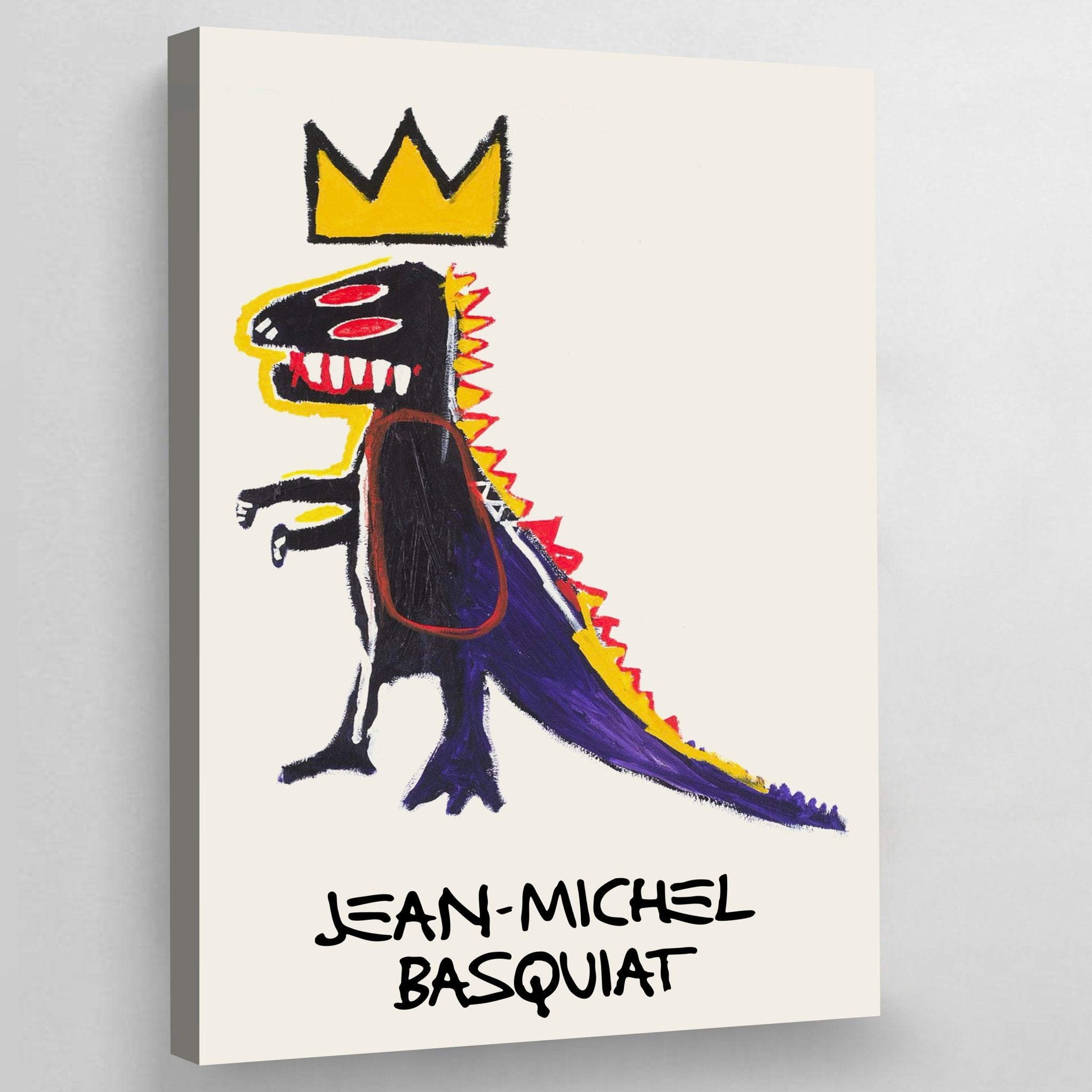 Tableau Jean Michel Basquiat Dinosaure