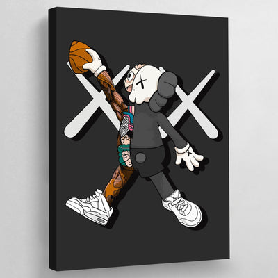 Tableau Jordan Kaws - The Art Avenue