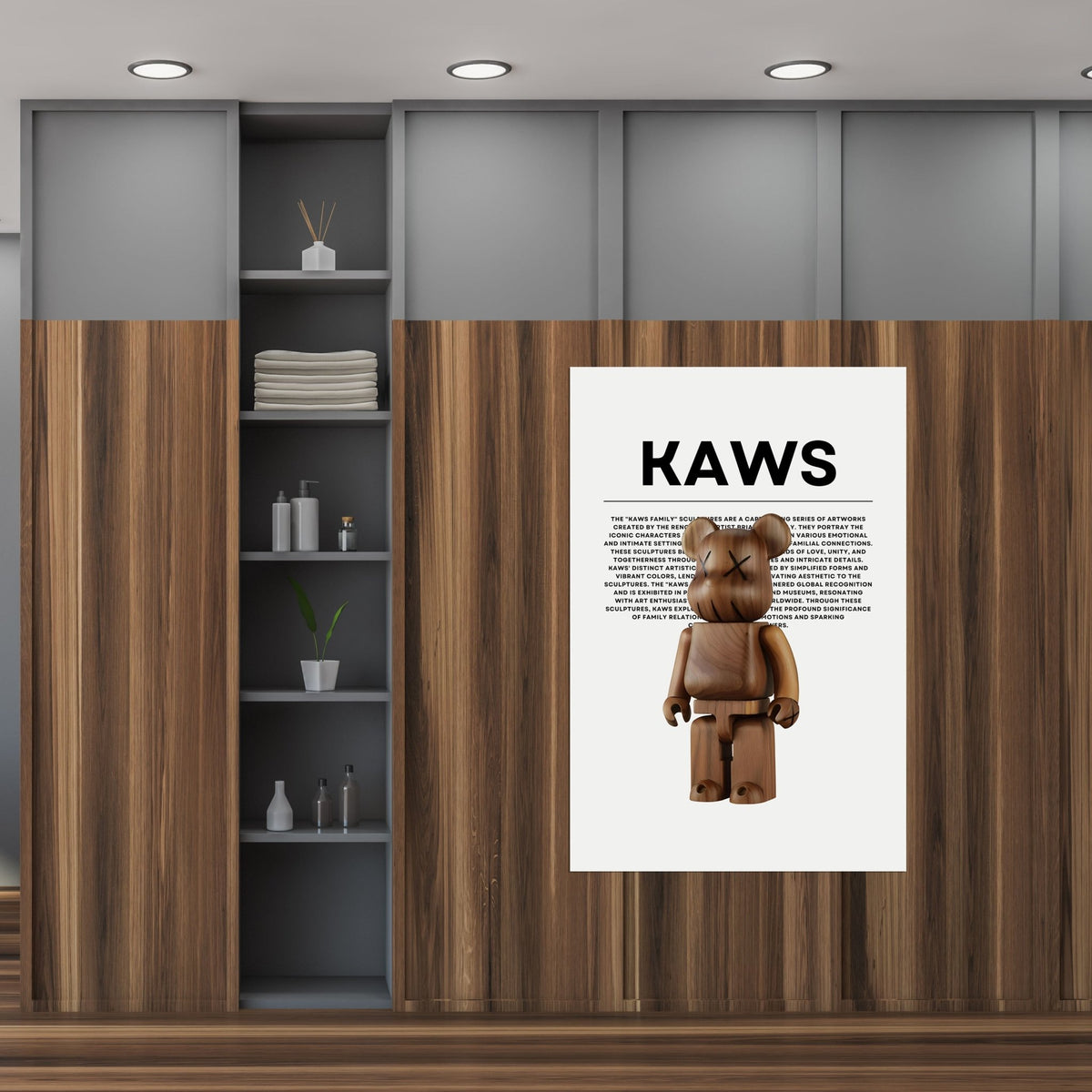 Tableau Kaws Bearbrick Bois - The Art Avenue