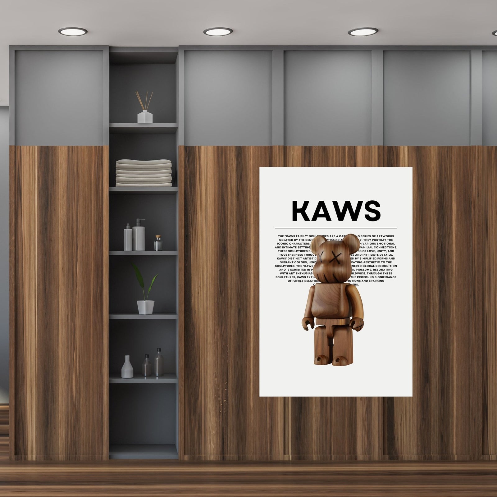 Tableau Kaws Bearbrick Bois - The Art Avenue