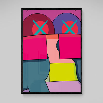 Tableau Kaws Coloré - The Art Avenue