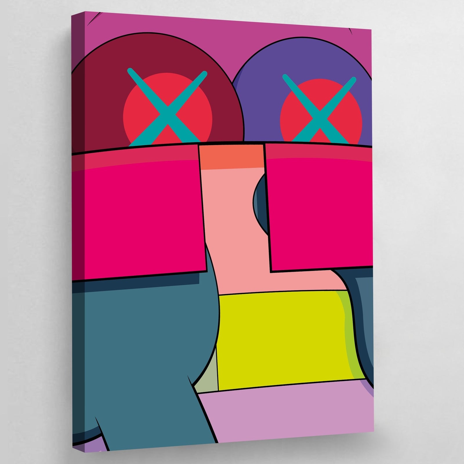Tableau Kaws Coloré - The Art Avenue