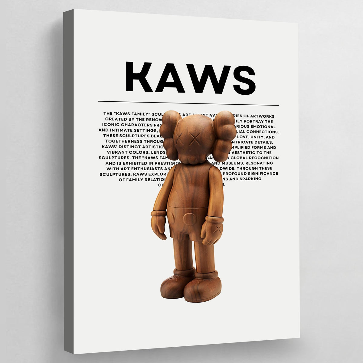 Tableau Kaws Companion Bois - The Art Avenue