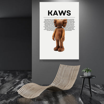 Tableau Kaws Companion Bois - The Art Avenue