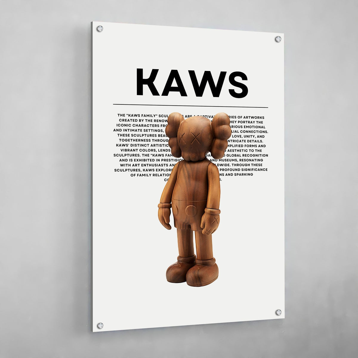 Tableau Kaws Companion Bois - The Art Avenue