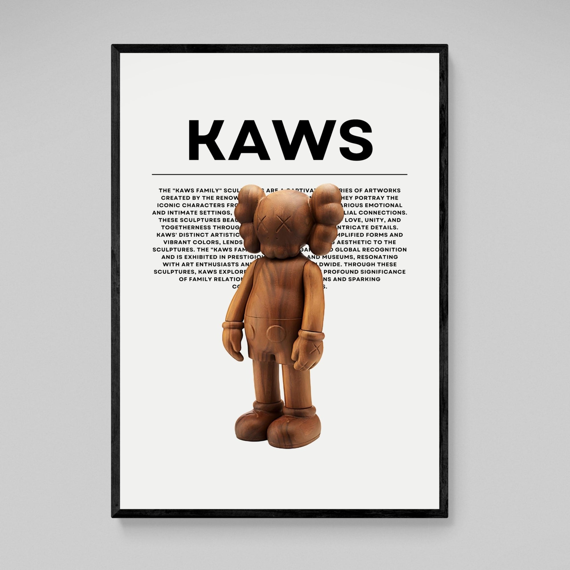 Tableau Kaws Companion Bois - The Art Avenue