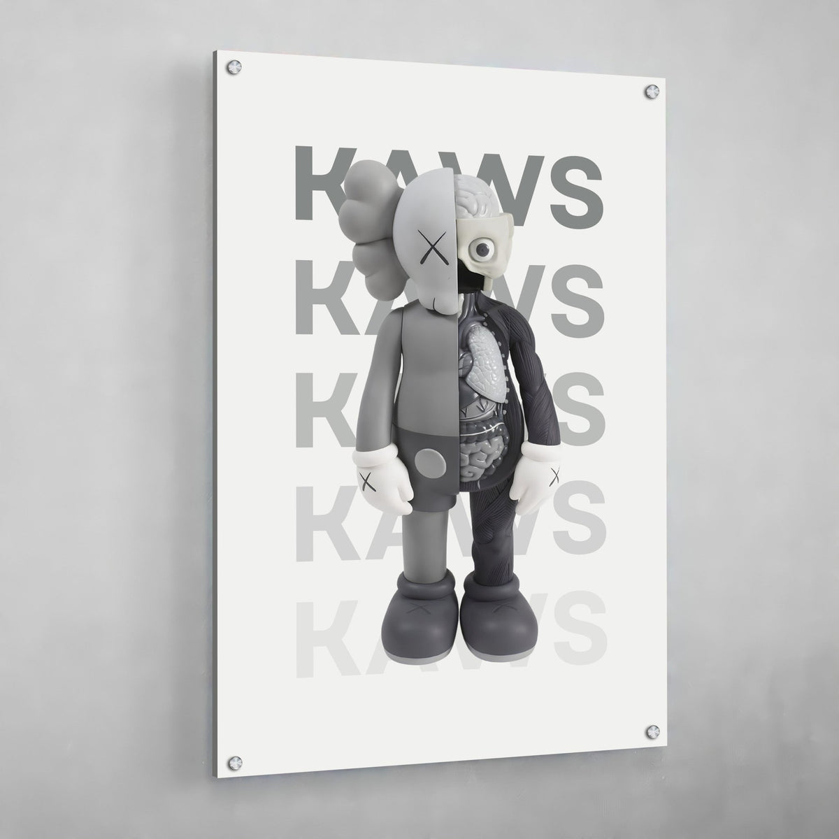 Tableau Kaws Companion Gris - The Art Avenue