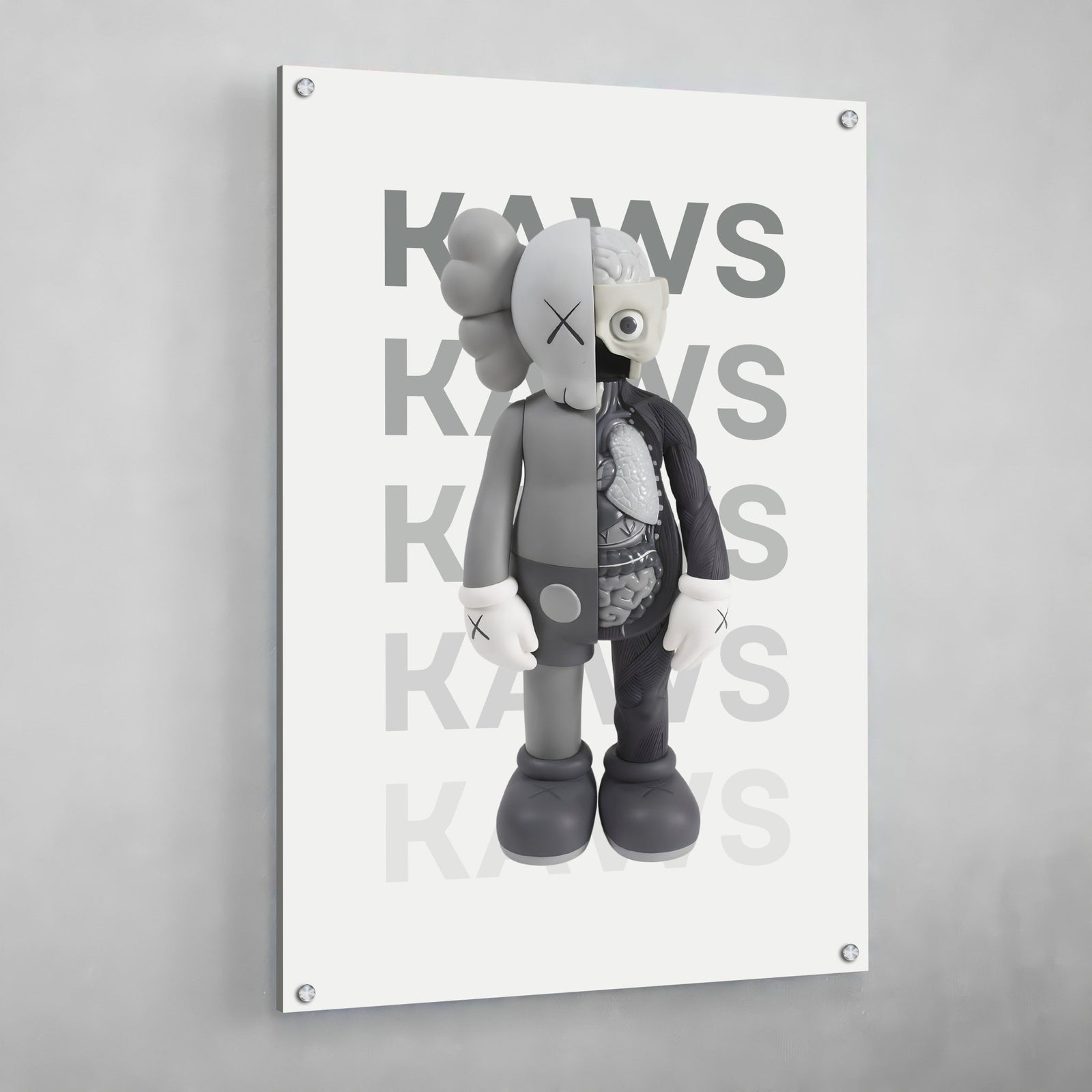 Tableau Kaws Companion Gris - The Art Avenue